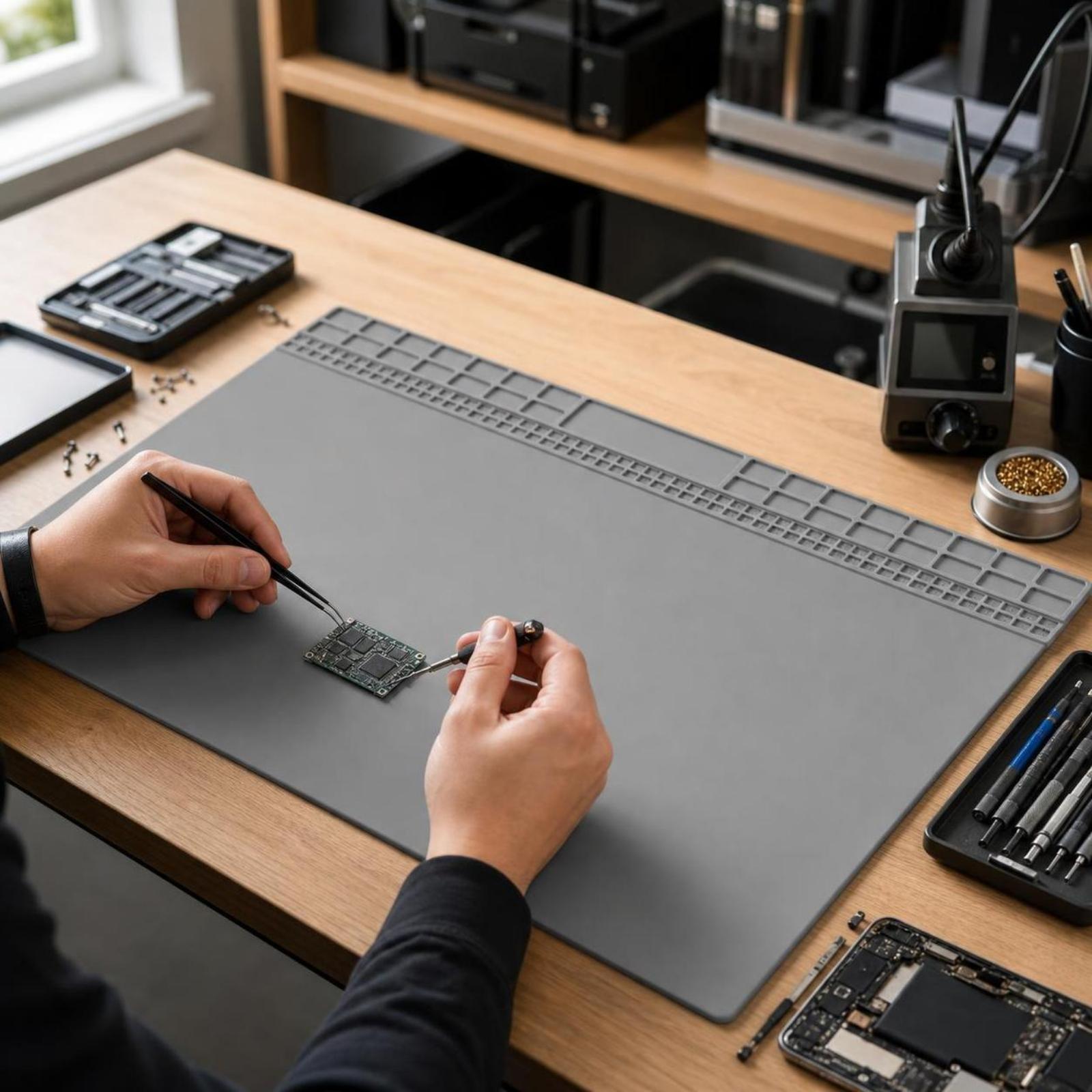 Heat Resistant Pad Silicone So - Electronics Repair Mat review and price