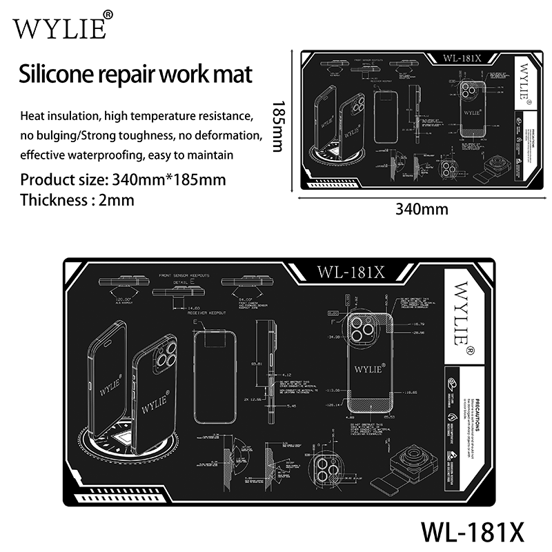 WYLIE WL-181X Heat Resistant I - Electronics Repair Mat review and price