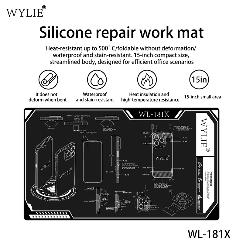 WYLIE WL-181X Heat Resistant I - Electronics Repair Mat review and price